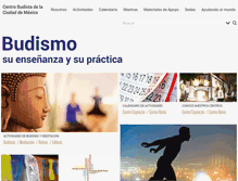Tablet Screenshot of budismo.org.mx